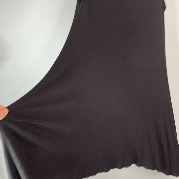 BDG Urban Outfitters Ribbed Cowl Neck Dress Black Asymmetrical Monochrome S - Picture 5 of 11